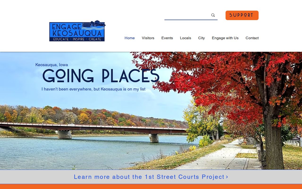 Keosauqua civic context for Van Buren County case records