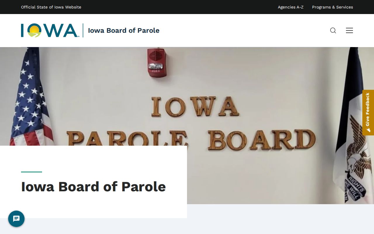 Iowa Board of Parole information for Van Buren County registry context